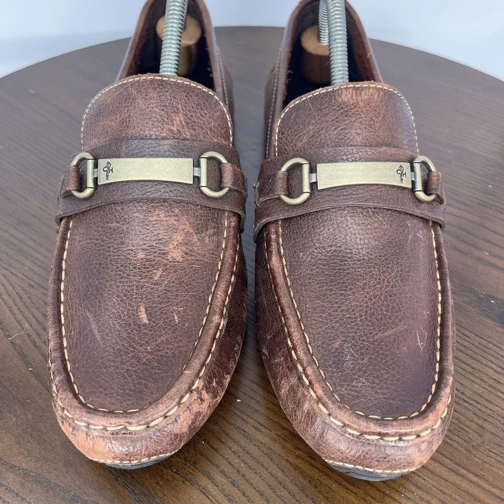 Cole Haan Somerset Shoes Men's 10M Brown Leather Horsebit Driving Loafers C11832